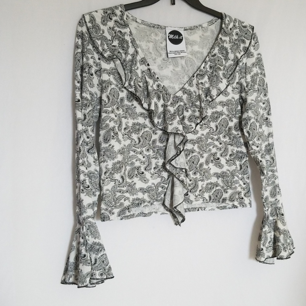 Vintage Milk.it Cropped Boho Top